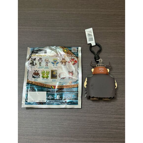 Dreamworks How To Train Your Dragon Figural Bag Clip Keychain - Stoick - Picture 2 of 2
